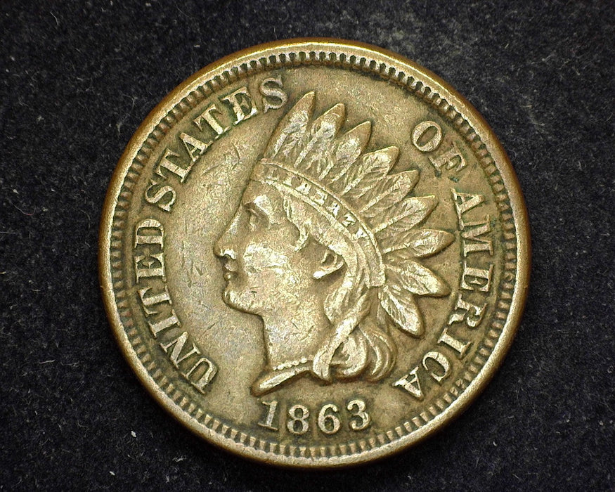 1863 Indian Head Penny/Cent VF - US Coin