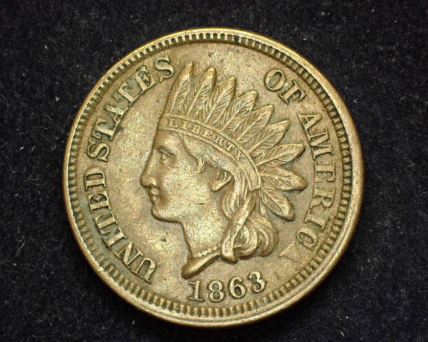 1863 Indian Head Penny/Cent XF - US Coin