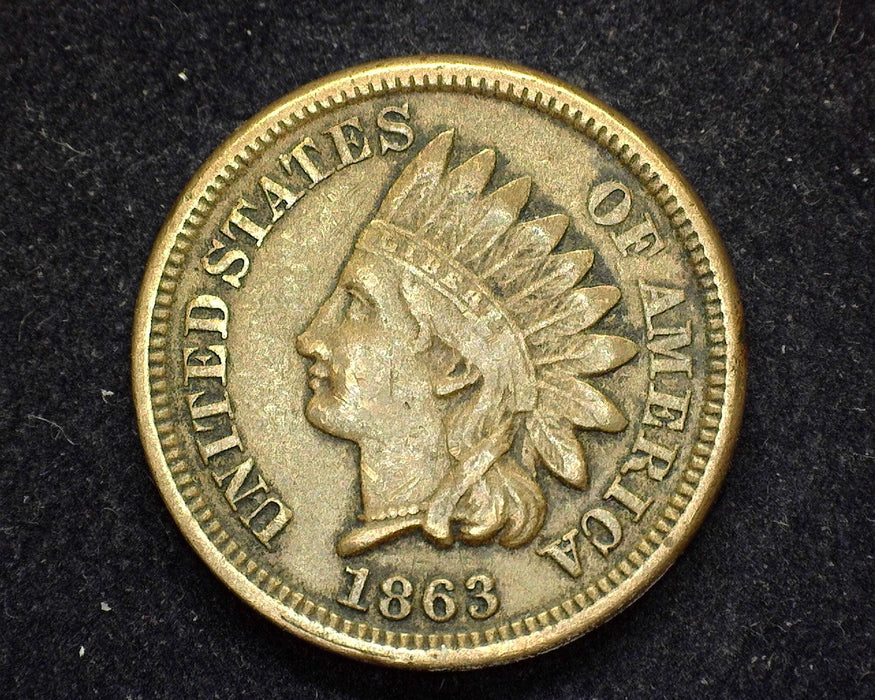 1863 Indian Head Penny/Cent VF - US Coin