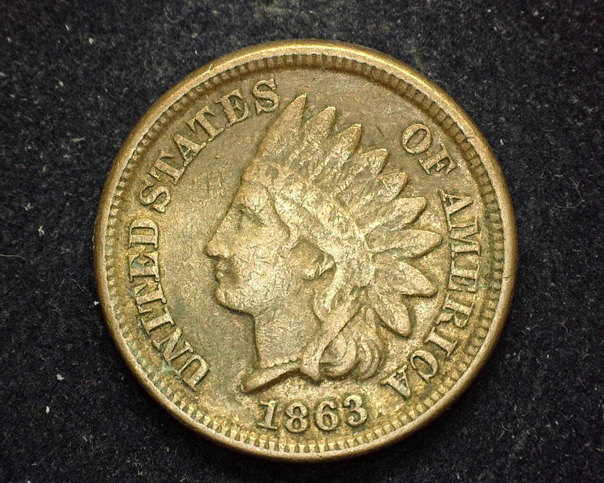 1863 Indian Head Penny/Cent VF - US Coin