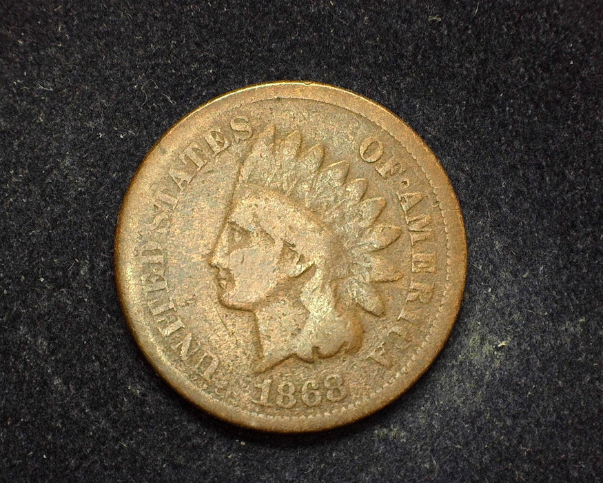 1868 Indian Head Penny/Cent G/VG - US Coin