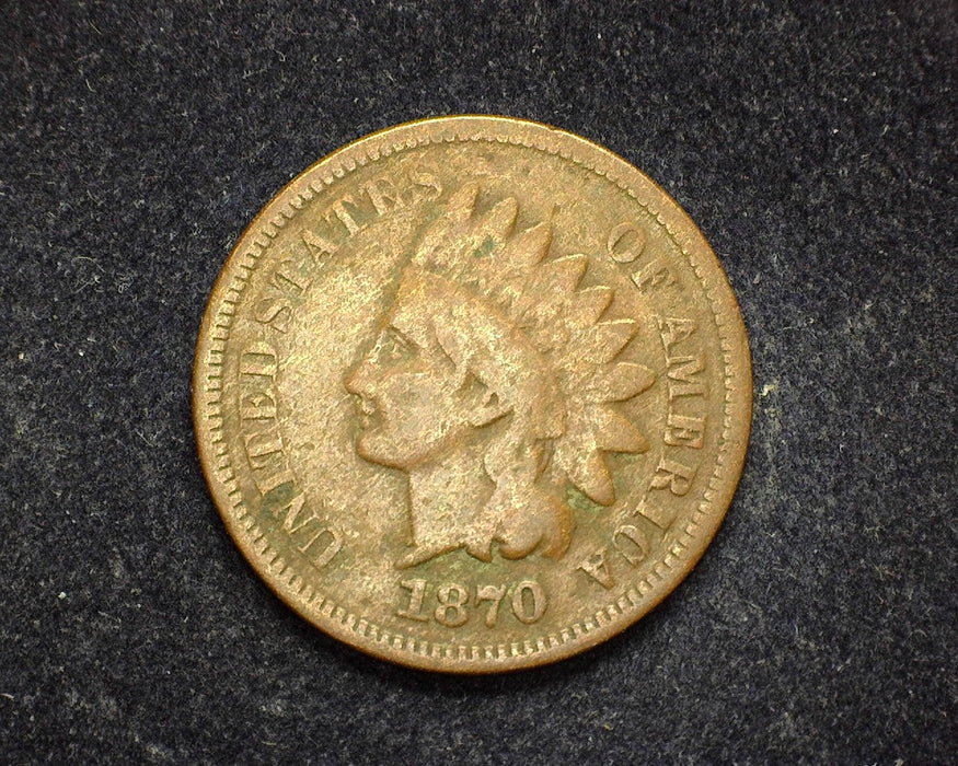 1870 Indian Head Penny/Cent G/VG - US Coin