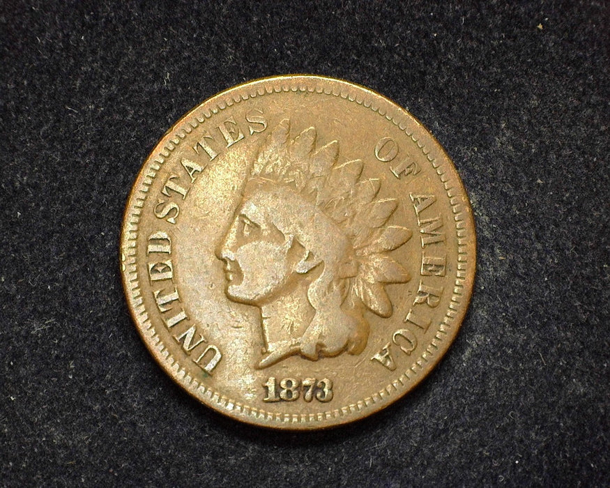 1873 Closed 3 Indian Head Penny/Cent G - US Coin