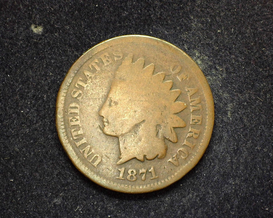 1871 Indian Head Penny/Cent G - US Coin