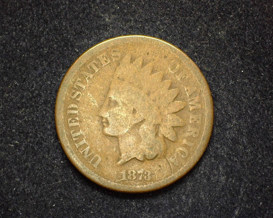 1873 Closed 3 Indian Head Penny/Cent G - US Coin