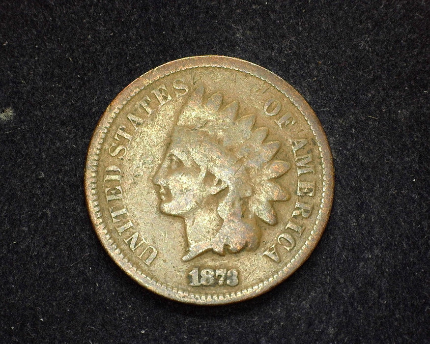 1873 Closed 3 Indian Head Penny/Cent G - US Coin