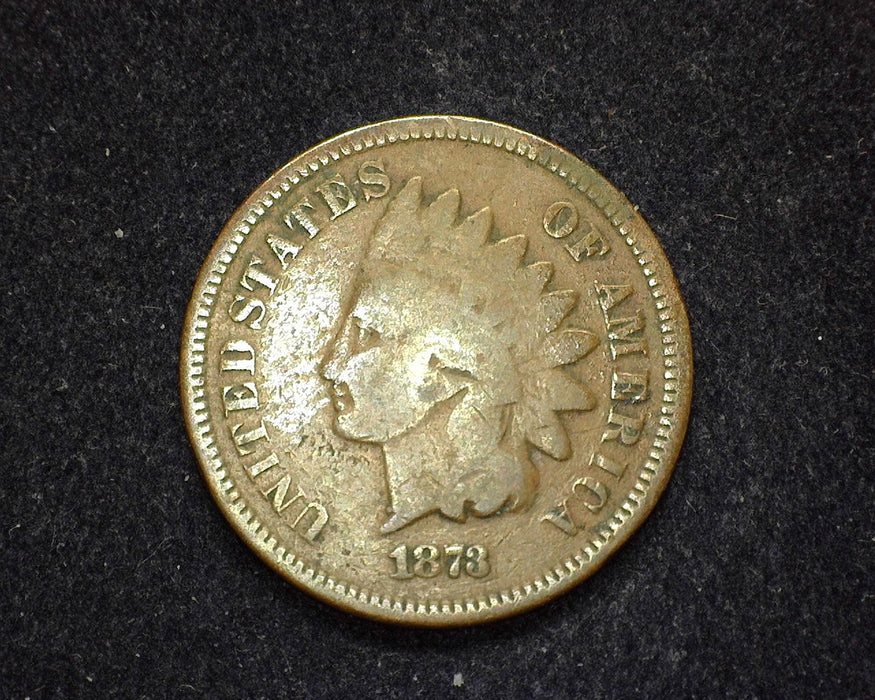 1873 Closed 3 Indian Head Penny/Cent G - US Coin