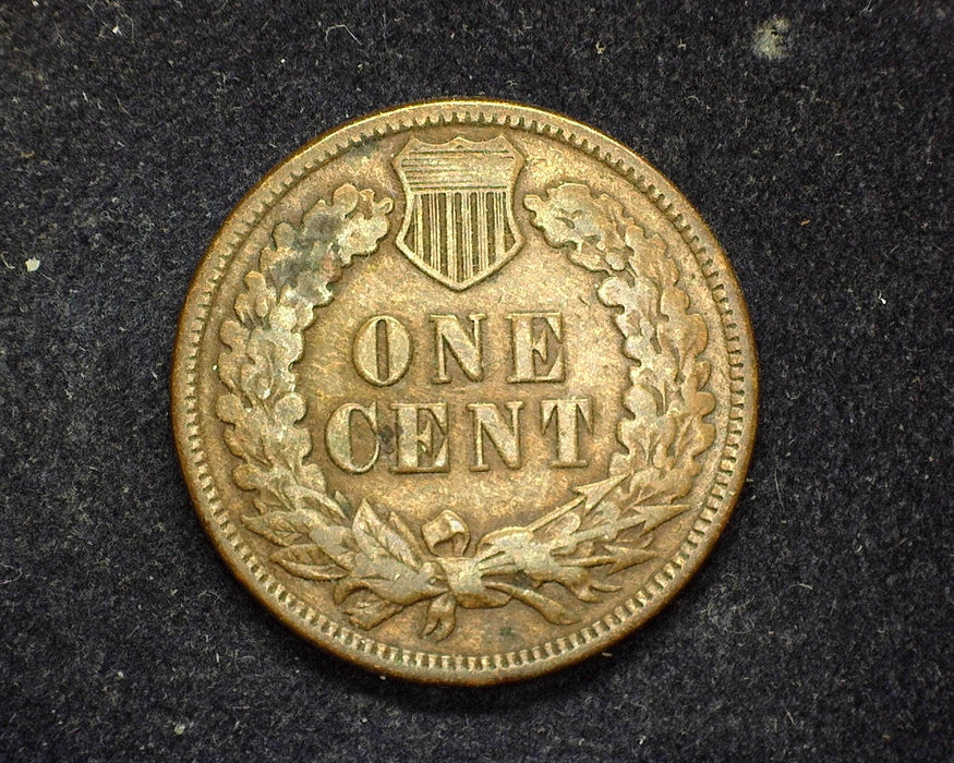 1873 Open 3 Indian Head Penny/Cent F - US Coin