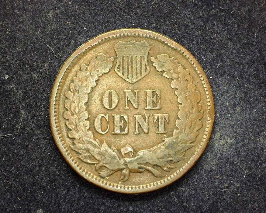 1873 Open 3 Indian Head Penny/Cent VG - US Coin