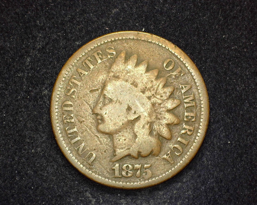 1875 Indian Head Penny/Cent G - US Coin