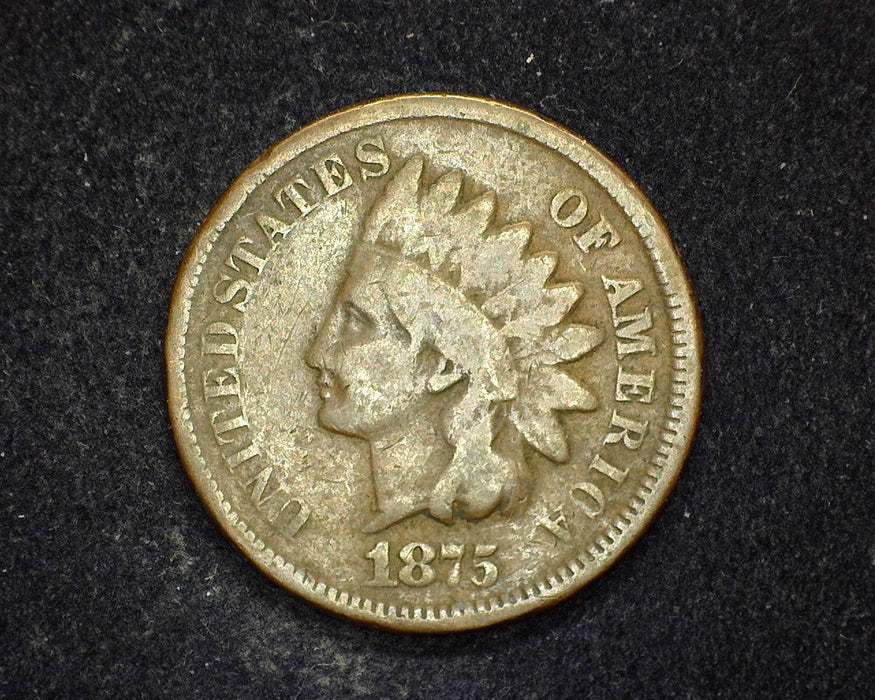 1875 Indian Head Penny/Cent VG - US Coin