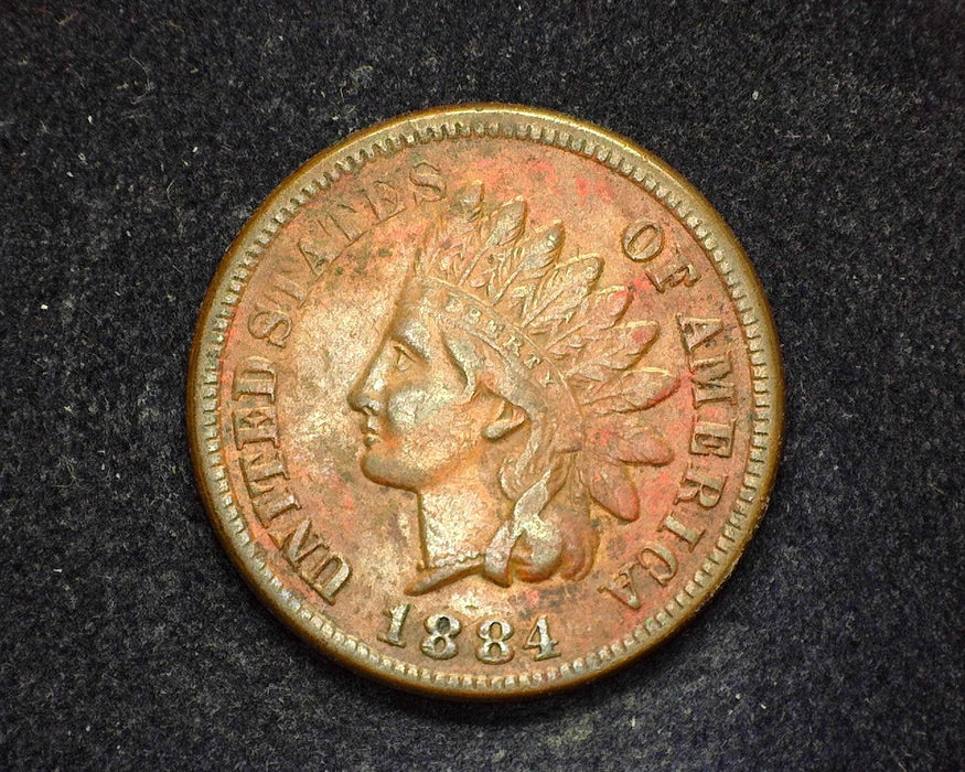 1884 Indian Head Penny/Cent VF - US Coin