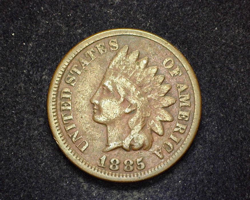 1885 Indian Head Penny/Cent F - US Coin