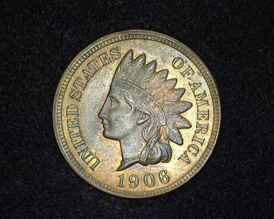 1906 Indian Head Penny/Cent R & B MS63 - US Coin