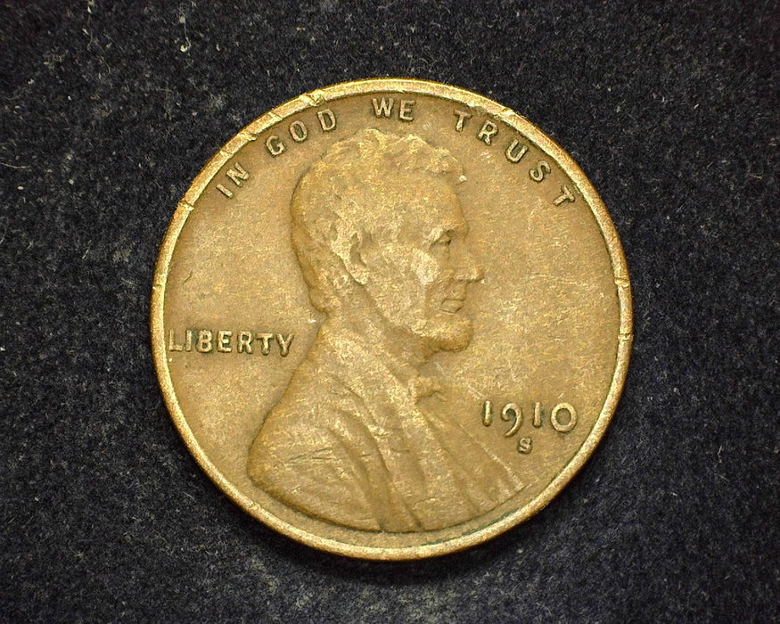 1910 S Lincoln Wheat Penny/Cent VF - US Coin