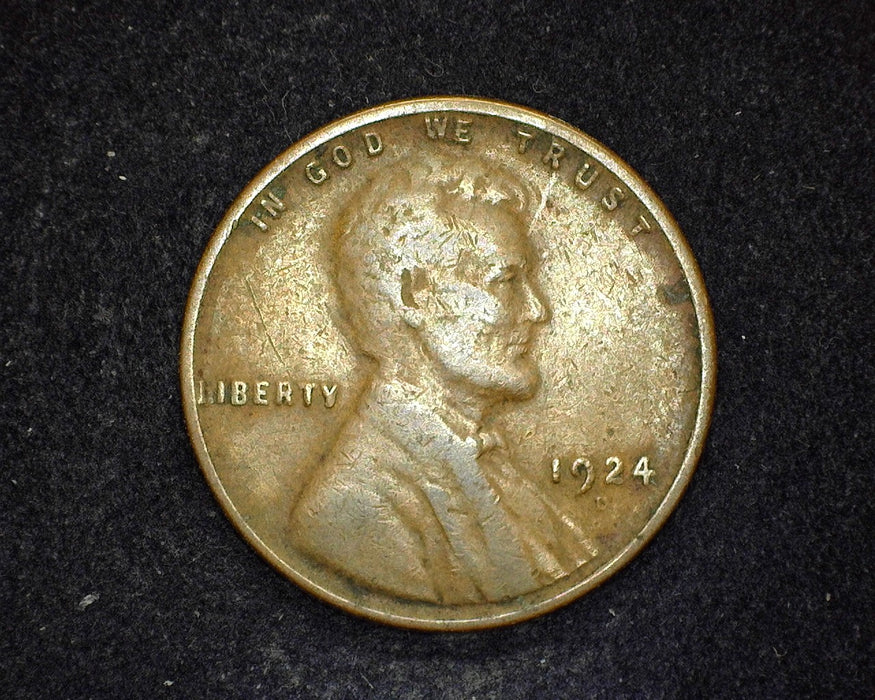 1924 D Lincoln Wheat Penny/Cent VG - US Coin