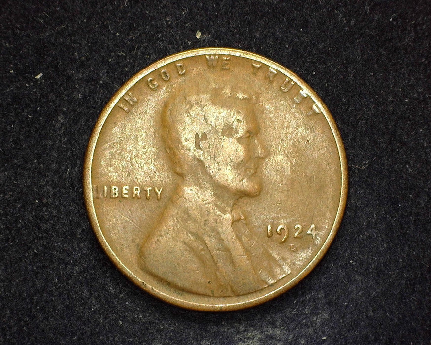 1924 D Lincoln Wheat Penny/Cent G - US Coin