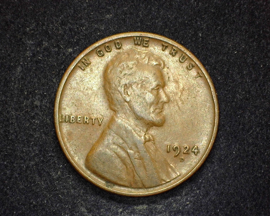 1924 D Lincoln Wheat Penny/Cent VF - US Coin