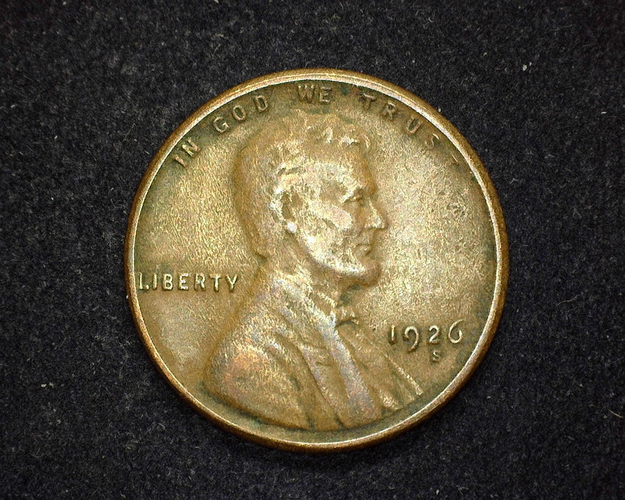 1926 S Lincoln Wheat Penny/Cent VF - US Coin