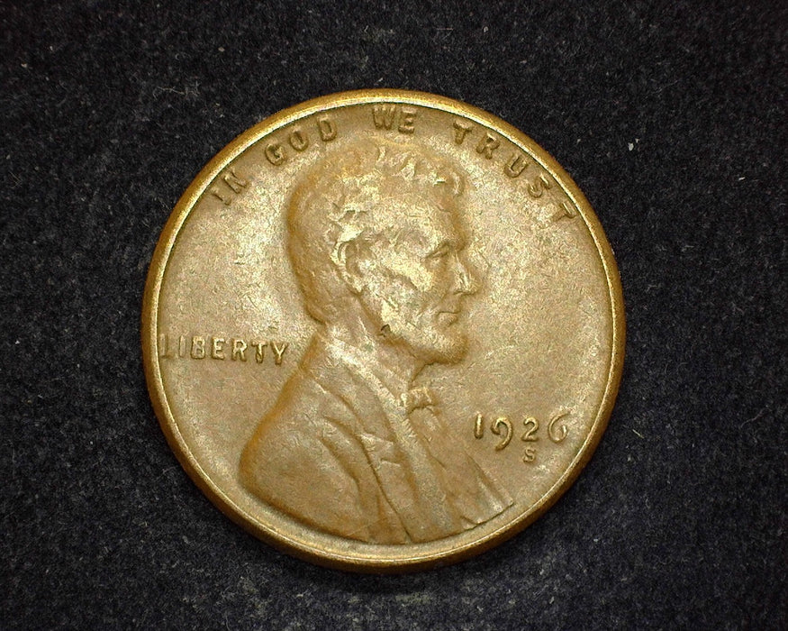 1926 S Lincoln Wheat Penny/Cent VF - US Coin