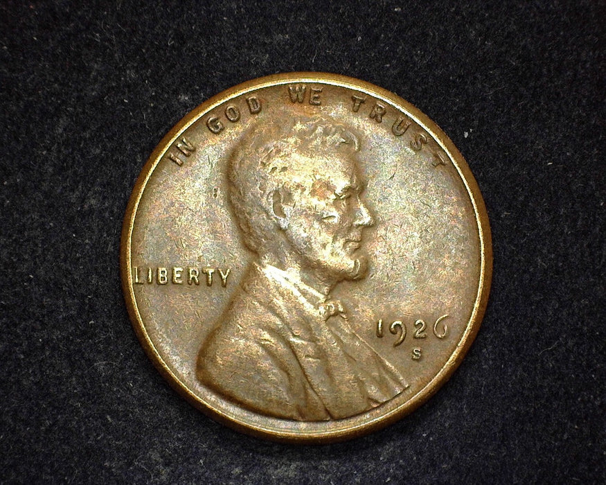 1926 S Lincoln Wheat Penny/Cent VF - US Coin