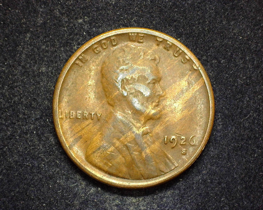 1926 S Lincoln Wheat Penny/Cent VF - US Coin