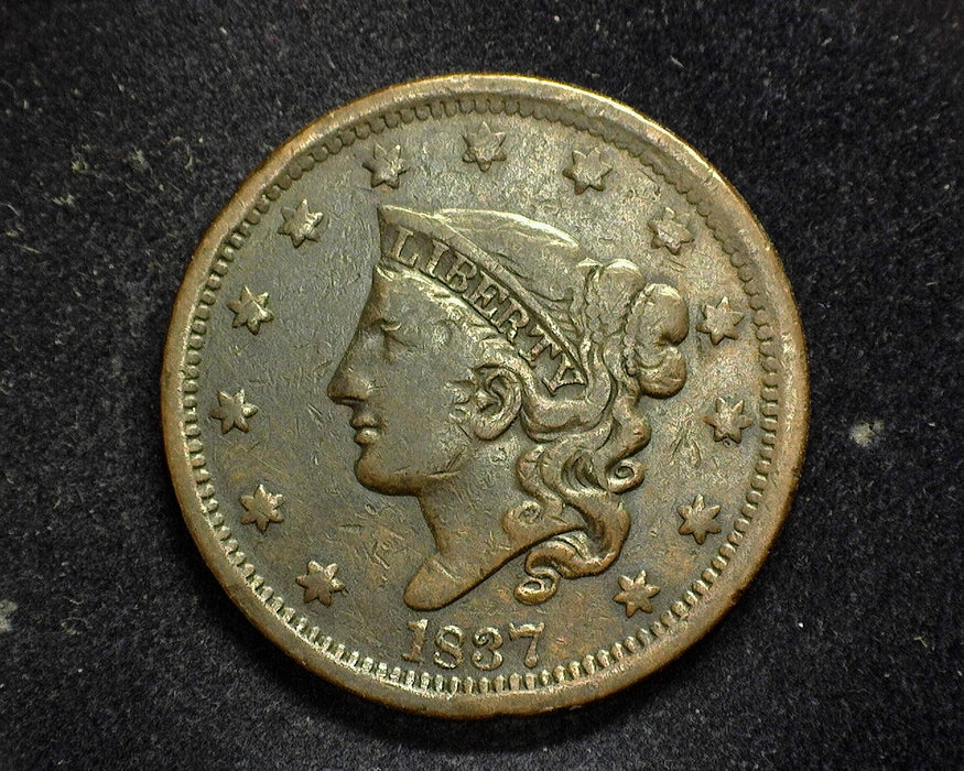 1837 Large Cent Coronet VF - US Coin