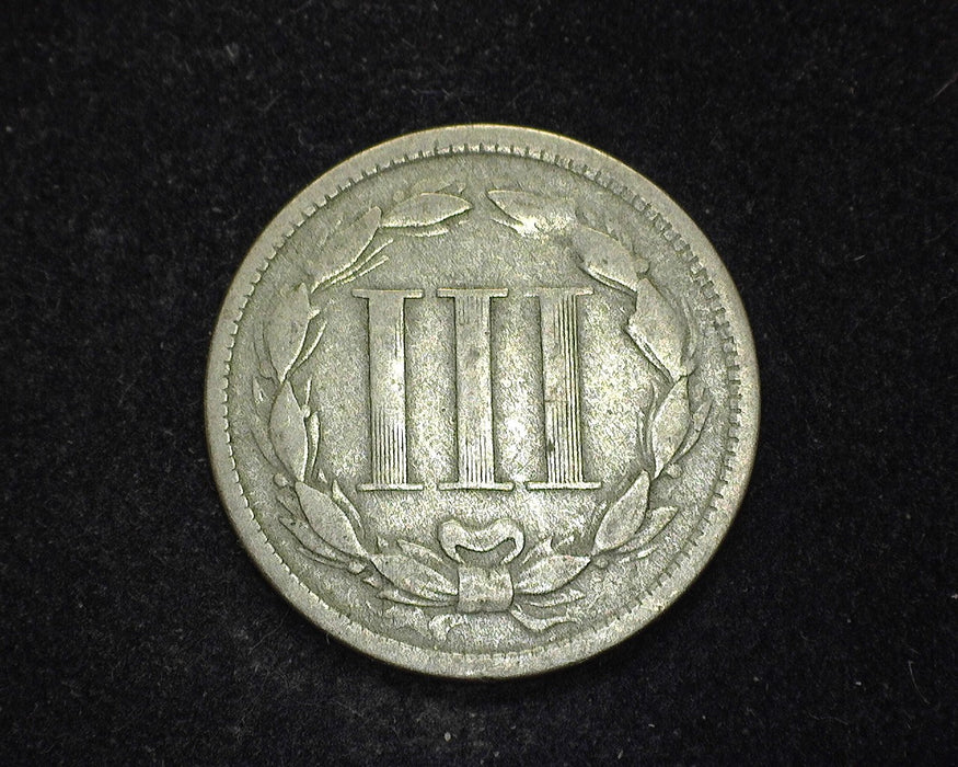 1867 Three Cent Nickel F - US Coin