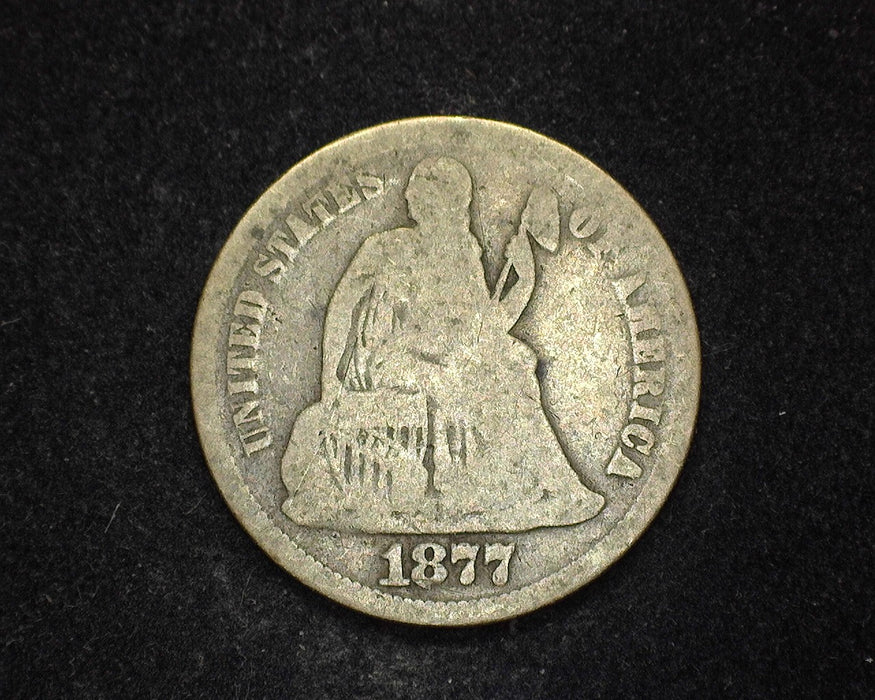 1877 Liberty Seated Dime G - US Coin