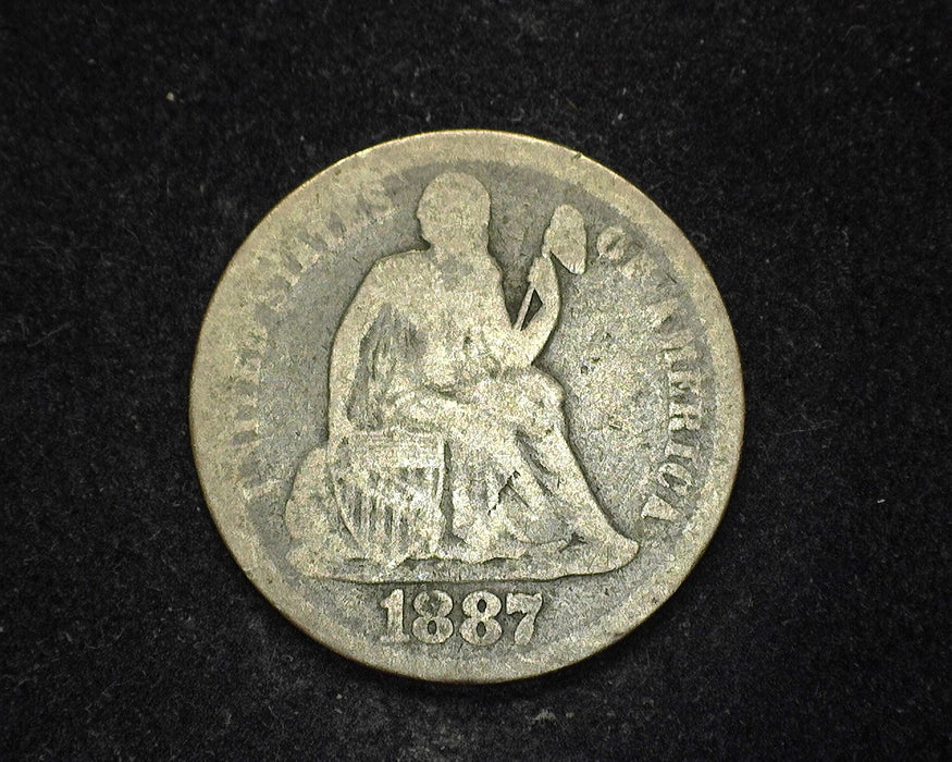 1887 Liberty Seated Dime G - US Coin