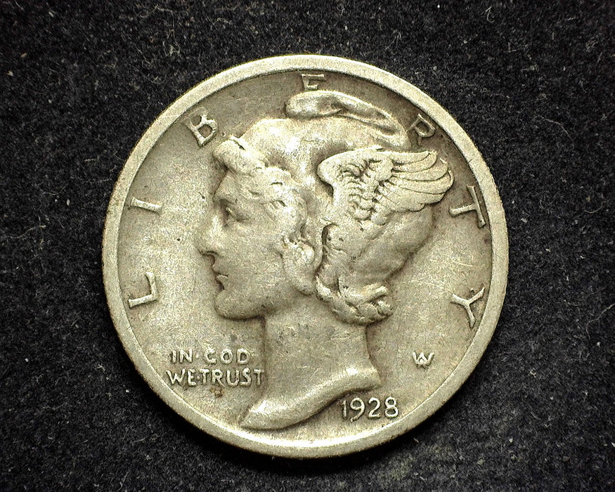 1928 D Mercury Dime F - US Coin