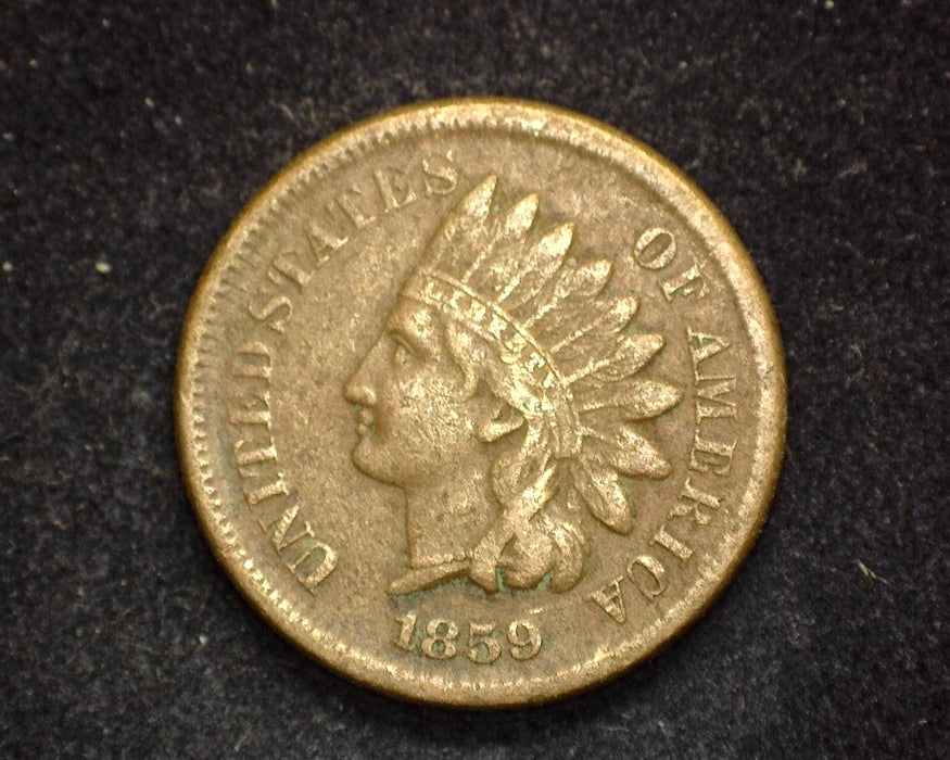 1859 Indian Head Penny/Cent F/VF - US Coin