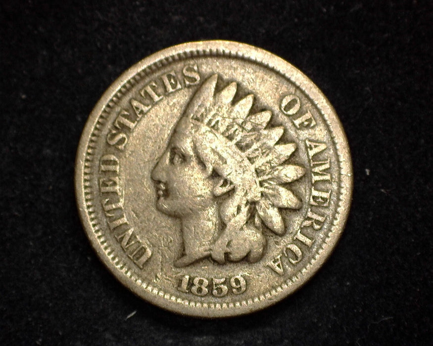 1859 Indian Head Penny/Cent VG - US Coin