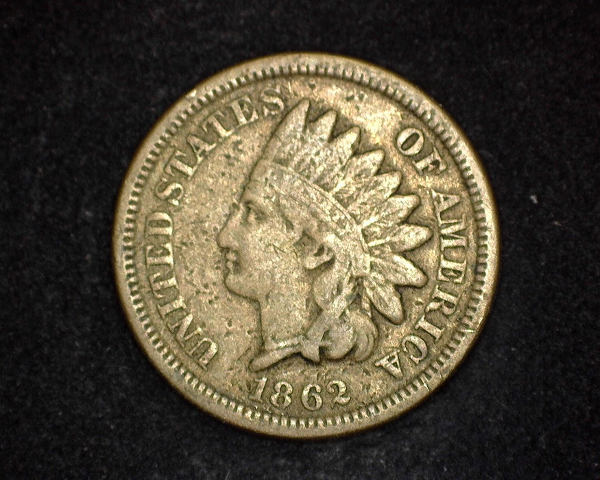 1862 Indian Head Penny/Cent VG/F - US Coin