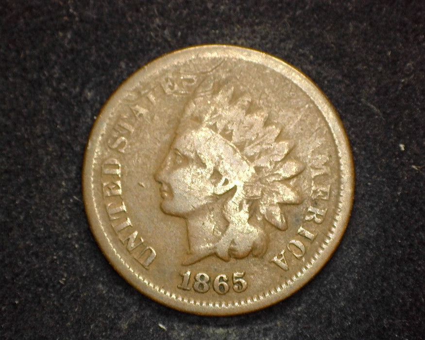 1865 Indian Head Penny/Cent VG - US Coin