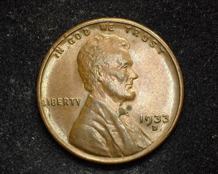 1933 D Lincoln Wheat Penny/Cent AU - US Coin