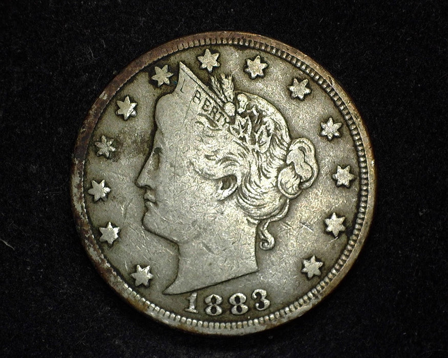 1883 Liberty Head Nickel F With Cents Digs reverse - US Coin