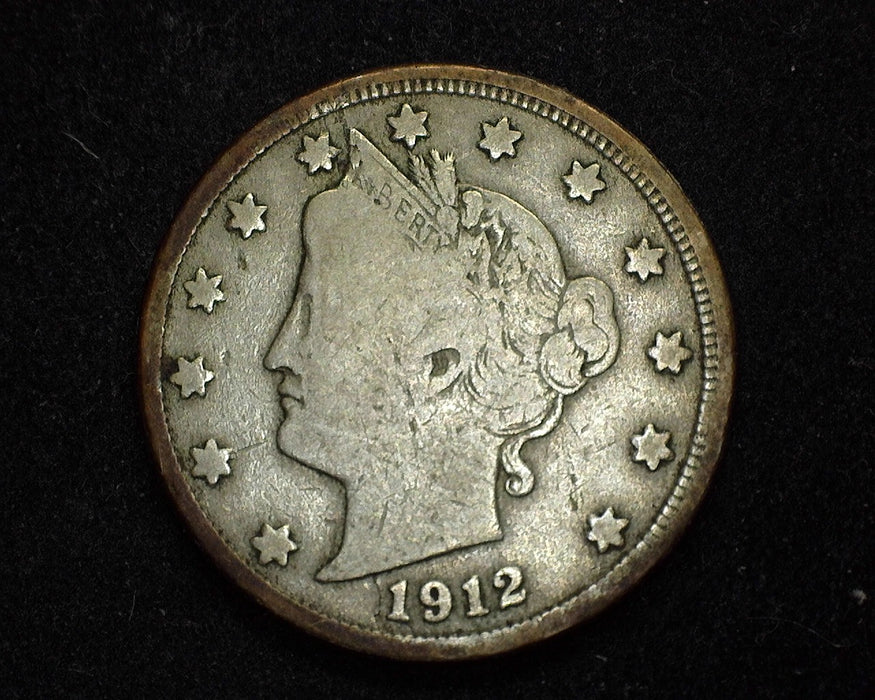 1912 D Liberty Head Nickel F - US Coin