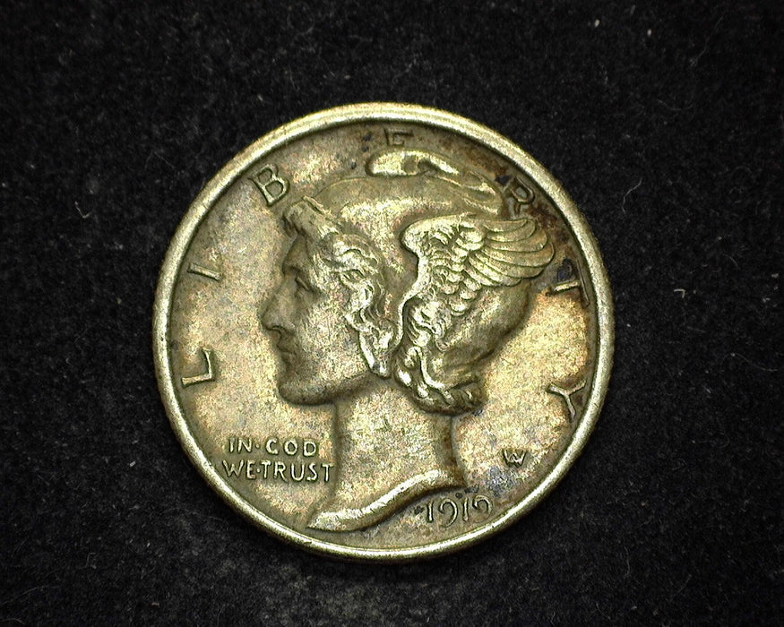 1919 Mercury Dime XF - US Coin