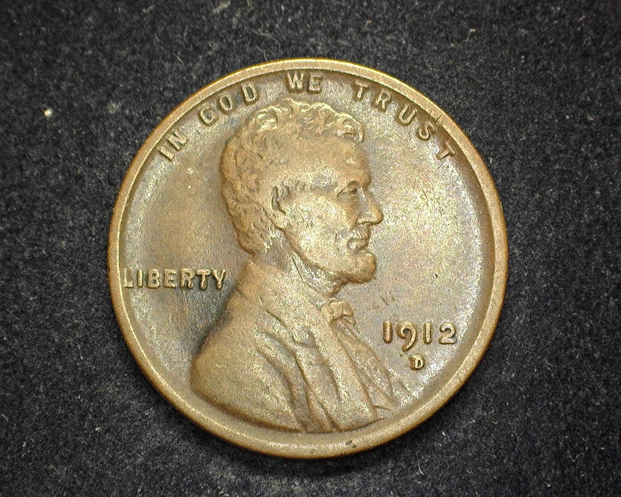 1912 D Lincoln Wheat Penny/Cent VF - US Coin