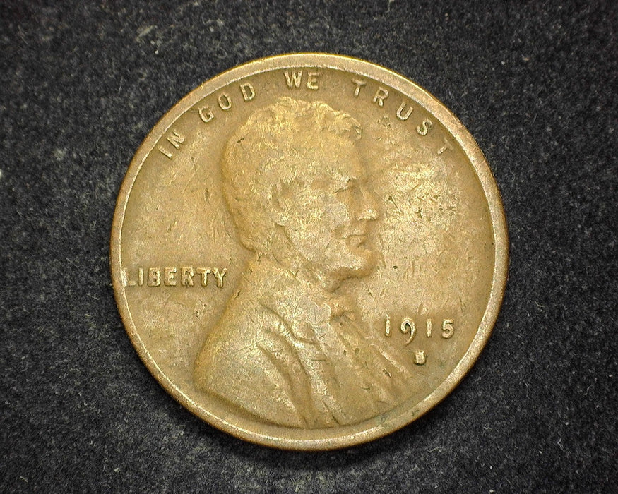 1915 S Lincoln Wheat Penny/Cent VG - US Coin