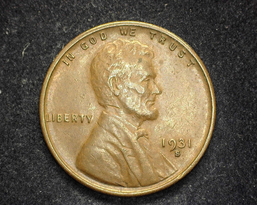 1931 S Lincoln Wheat Penny/Cent XF - US Coin