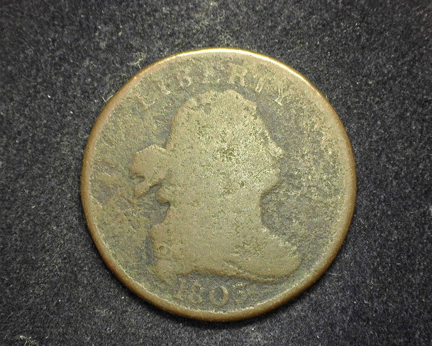 1803 Draped Bust Half Cent G Pitting - US Coin