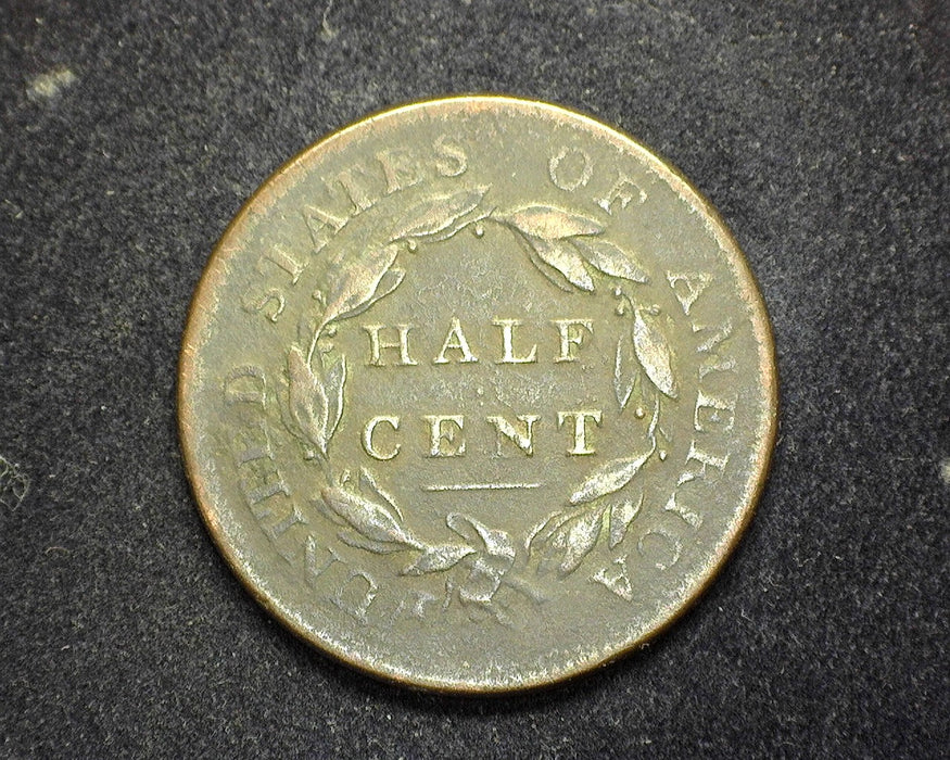 1810 Classic Head Half Cent F Slight Pitting - US Coin