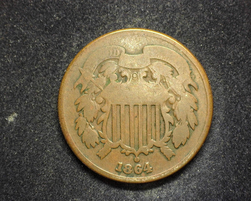 1864 Two Cent Piece G - US Coin