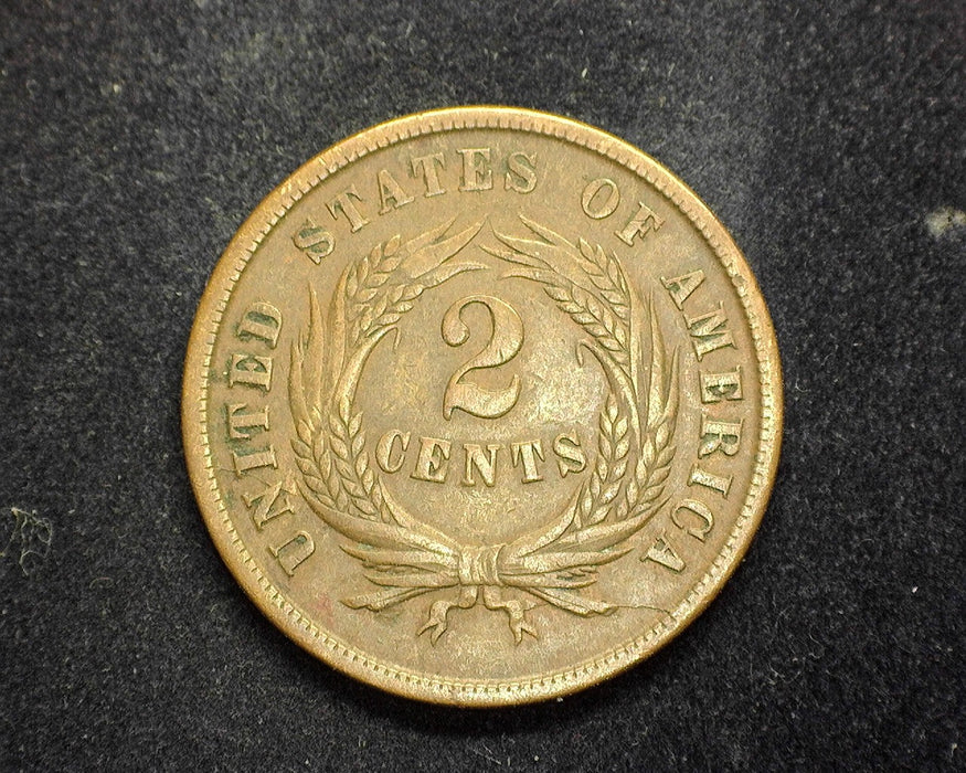 1864 Two Cent Piece VF - US Coin