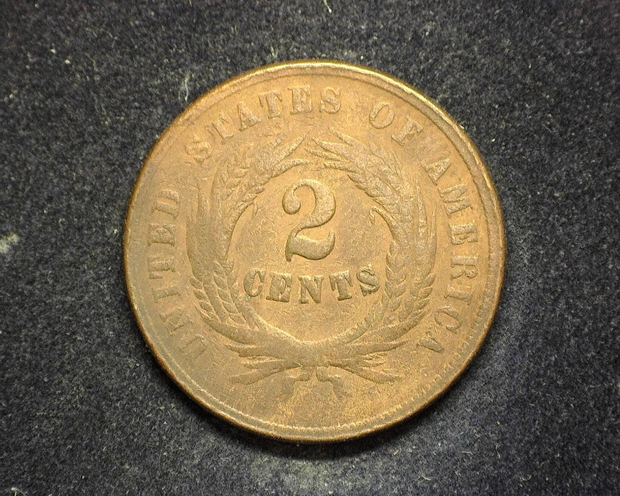 1864 Two Cent Piece VG - US Coin