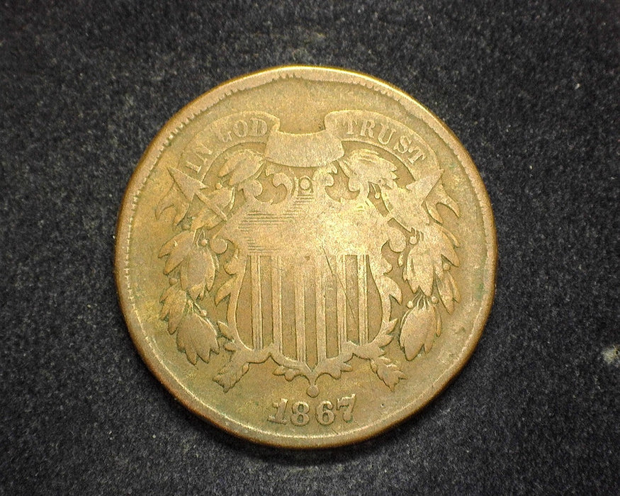 1867 Two Cent Piece G - US Coin