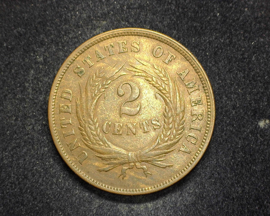 1867 Two Cent Piece VF - US Coin