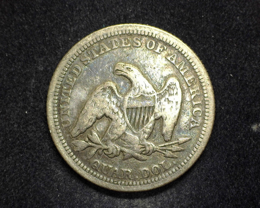 1858 Liberty Seated Quarter F - US Coin